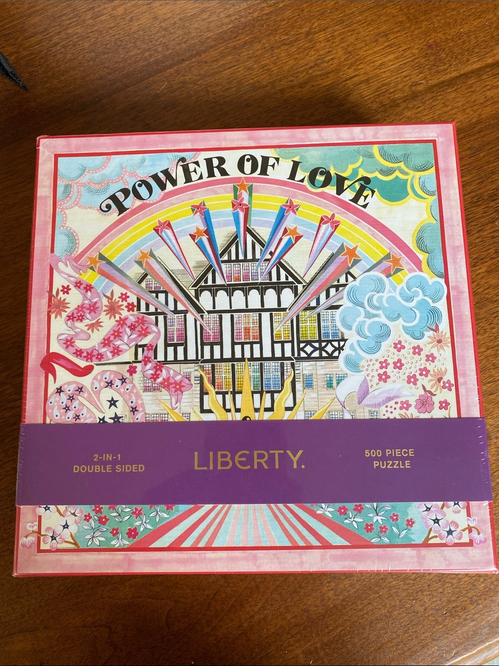 Liberty of London 'Power of Love' Multicolor Puzzle 2 Sided